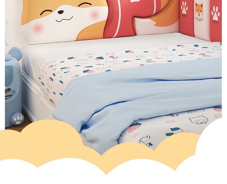 Head Soft Bag Children's Room Headboard For Boys And Girls Anti-Collision Wall Adhesive - Cat Model 180cm*82.4cm 1 Pc