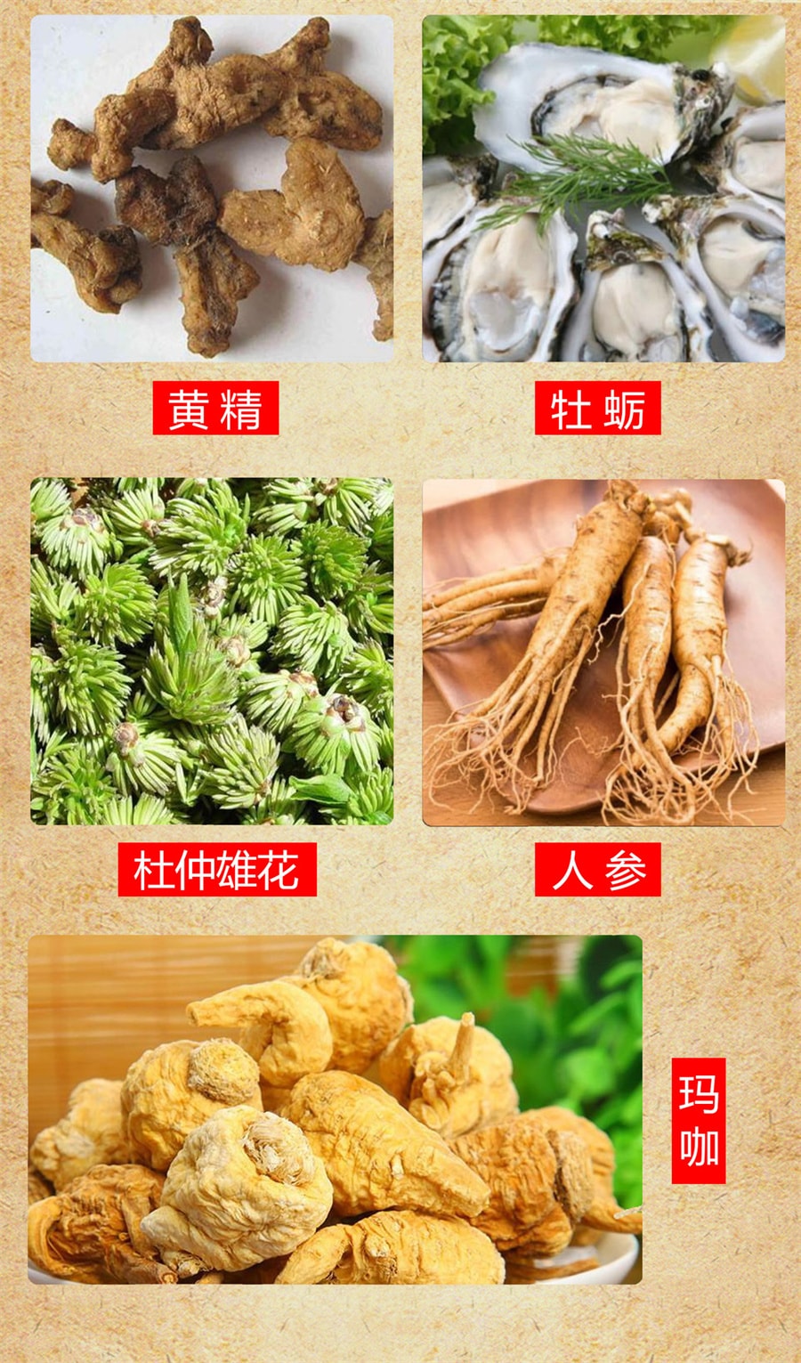 中国直送】南京同仁堂 鹿陰茎 杜仲 雄花 高麗人参 マカ 牡蠣 中国直送】南京同仁堂 鹿陰茎 杜仲 雄花 高麗人参 マカ 牡蠣