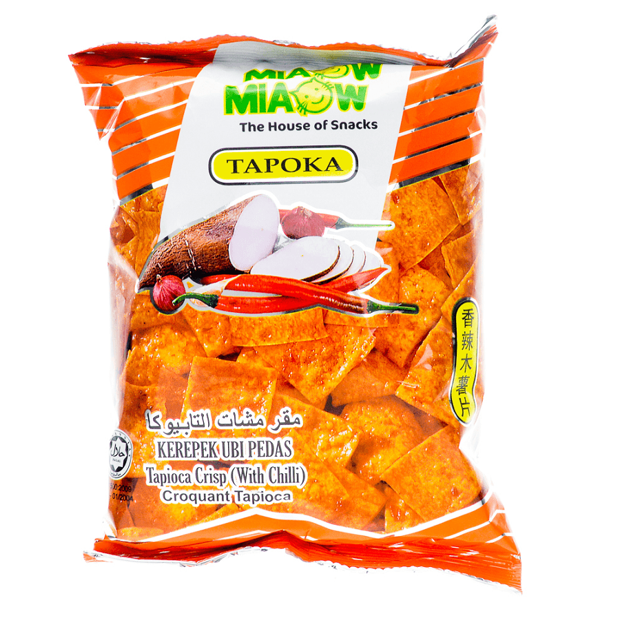 【马来西亚直邮】马来西亚 MIAOW  MIAOW  妙妙 香辣木薯片 50g