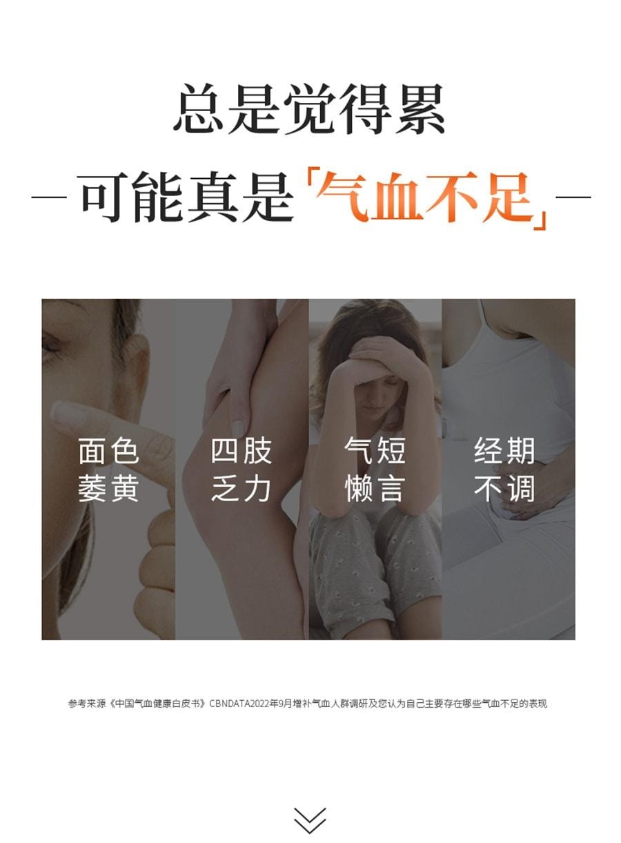 Eight Treasures Bagged Tea for Qi and Blood Dual Tonifying Women 2.4g*20 bags per box