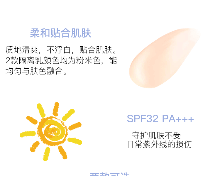 EXCEL||持久妝前隔離乳 SPF32 PA+++||EM精華保濕 30g