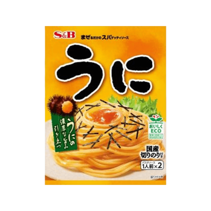 【日本直邮】 日本 S&B 懒人快手意面酱 海胆风味 61g