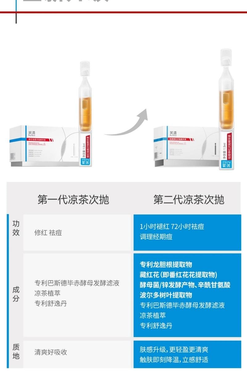 芙清 FulQun 修红祛痘次抛精华液 1.5ml*30支