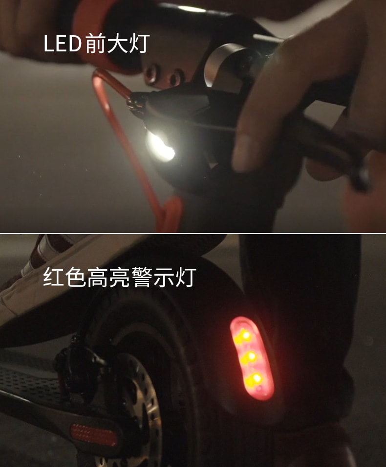 中国直邮 喜乐坊HX电动滑板车成人两轮折叠便携电动车 续航40-45km 轮子10寸