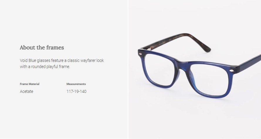 Digital Protection Glasses: Void - Blue (DL75014 C4)