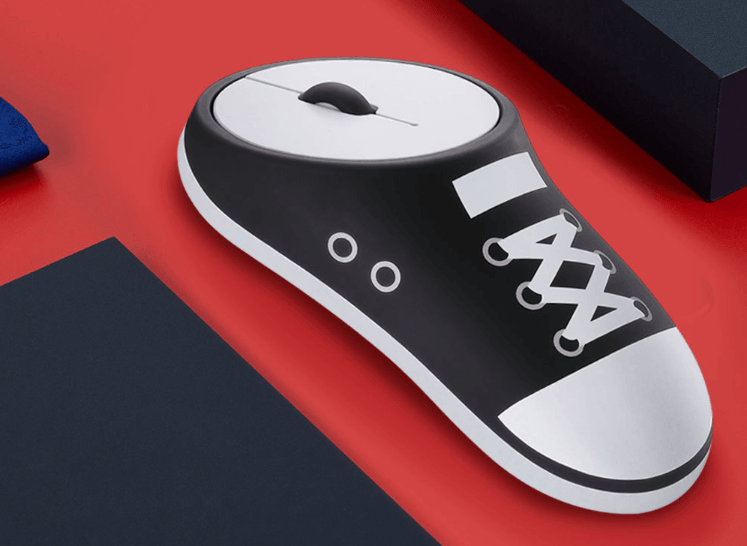China direct mail 2019 rechargeable wireless running shoes mouse portable notebook mouse
