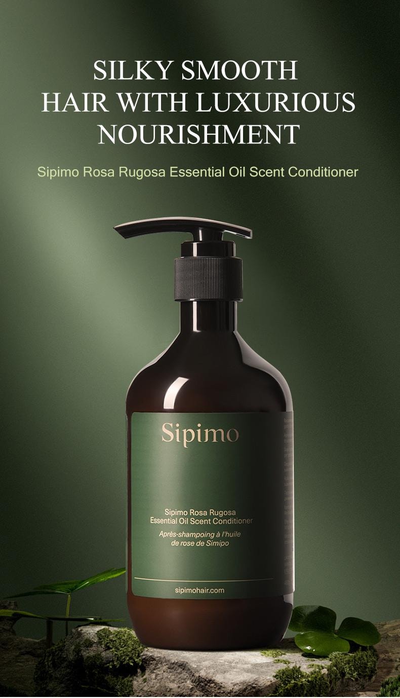 Sipimo詩碧曼 玫瑰精油潤髮乳 柔軟亮澤 改善毛躁 玫瑰香氣長久縈繞 沙發自然捲一鍵柔順 摩洛哥堅果油亮澤 熱保護防損傷 玫瑰香氛持久 460ml