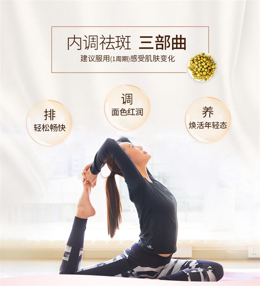 【中国直邮】 汉苑良方 玉妍丸 祛黄褐斑含vc维生素c维生素e 内调祛斑 美颜调理 10袋/盒