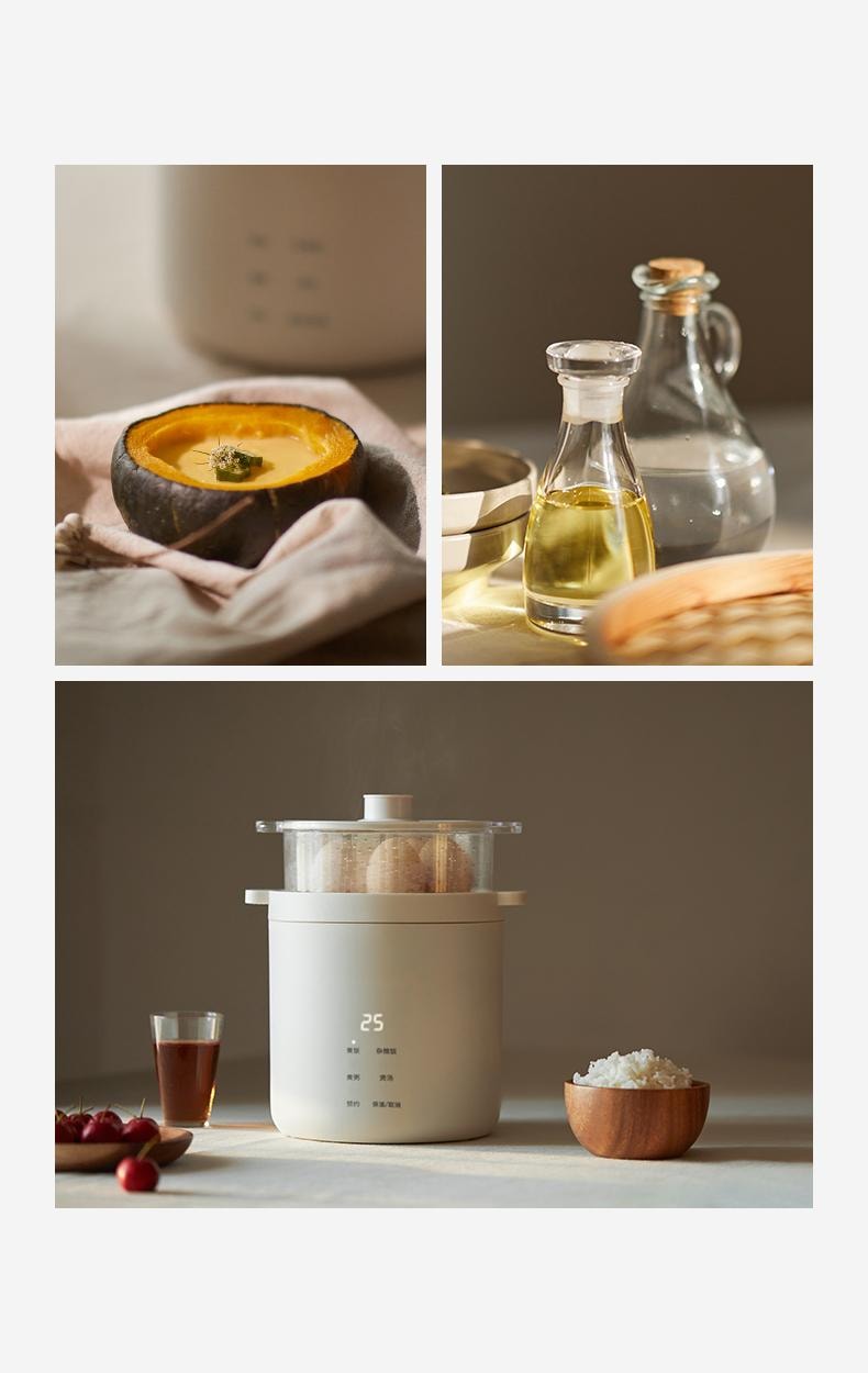 OLAYKS 1.2L 宿舍 宿舍神器迷你电饭煲1到2人一人电饭锅小型 不带蒸笼 电压110V-120V通用