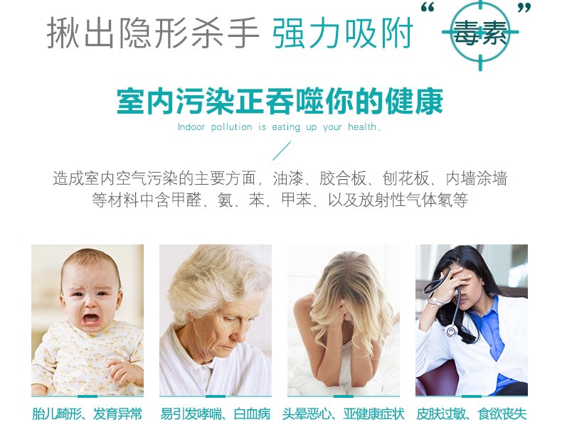 美国白宫御用Bad air sponge新房 汽车 除甲醛祛异味 空气吸附净化剂