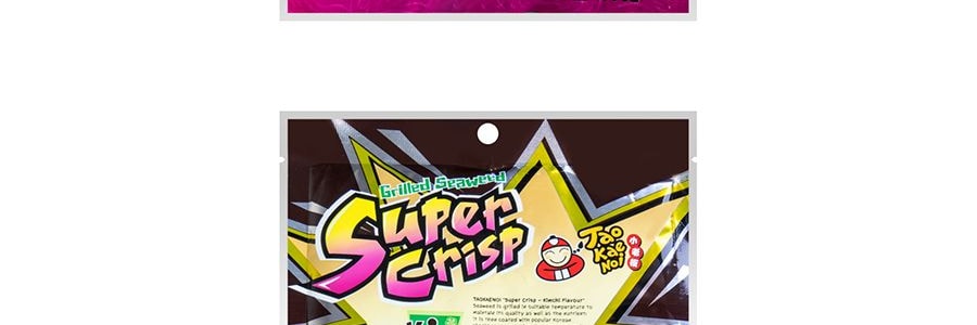 泰國小老闆 勁脆烤厚片海苔 泡菜口味 24g【網紅點心】【亞米獨家】