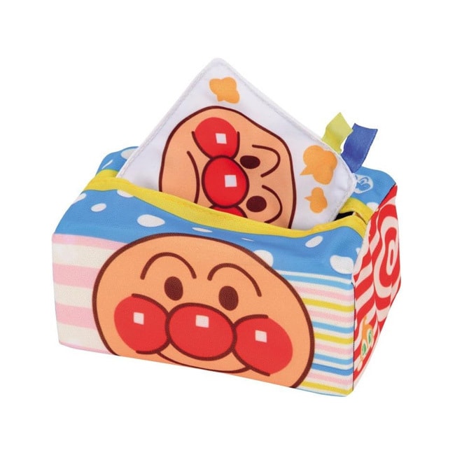 【日本直邮】BANDAI万代 面包超人安抚布艺仿真纸巾盒 适合0个月以上宝宝