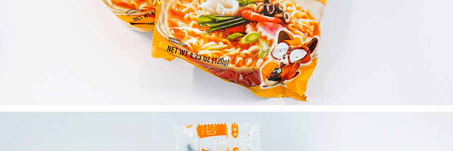 韓國NONGSHIM農心 NEOGURI 小浣熊海鮮麵 烏龍麵 溫和原味 4包入 480g【BTS田柾國同款】