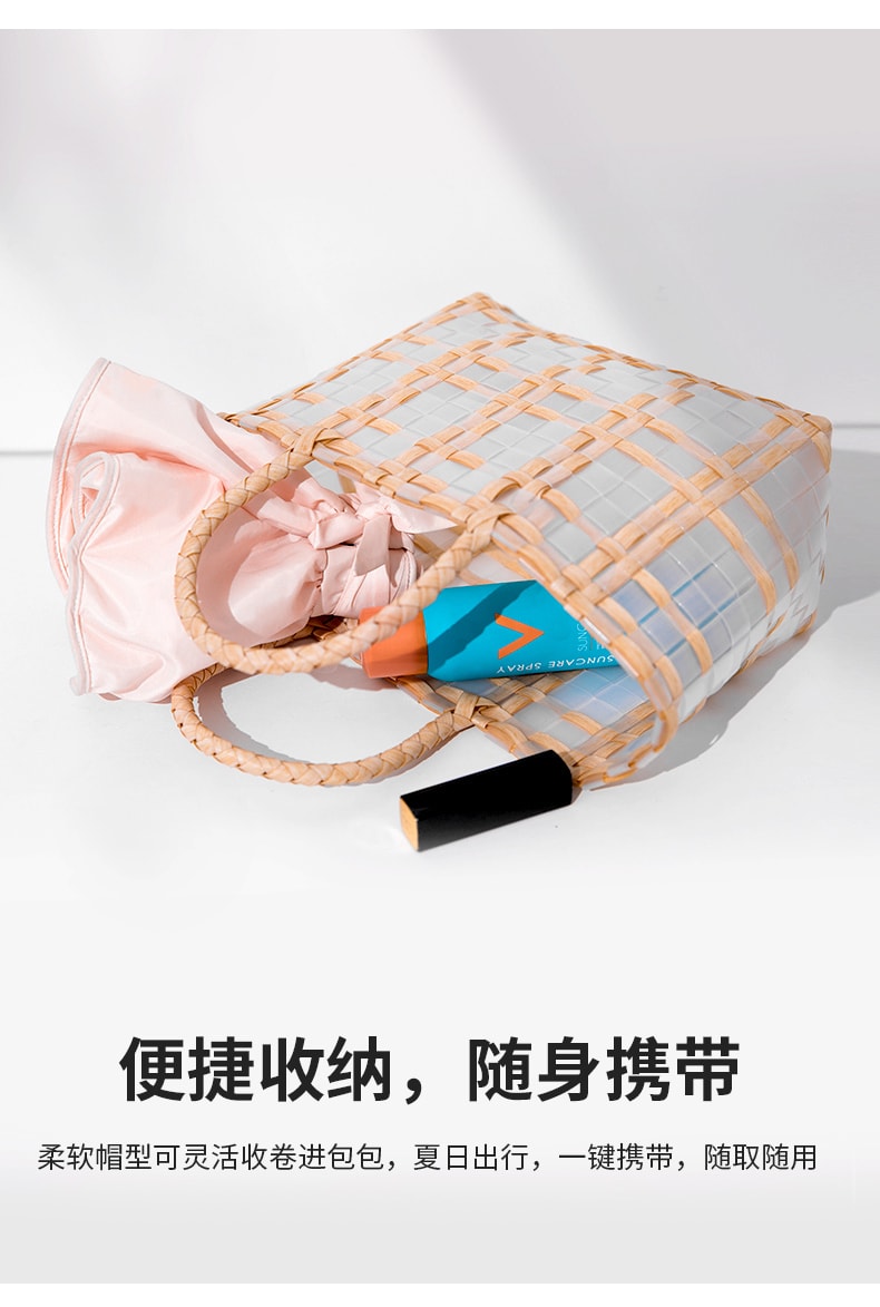 【中國直郵】VVC 防紫外線太陽帽 貝殼大簷 少女粉 標準款