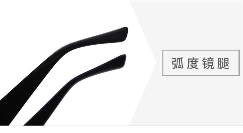 【中國直郵】 ZARA 新款復古貓眼墨鏡男女防紫外線開車太陽眼鏡 黑框黑灰片 1個裝