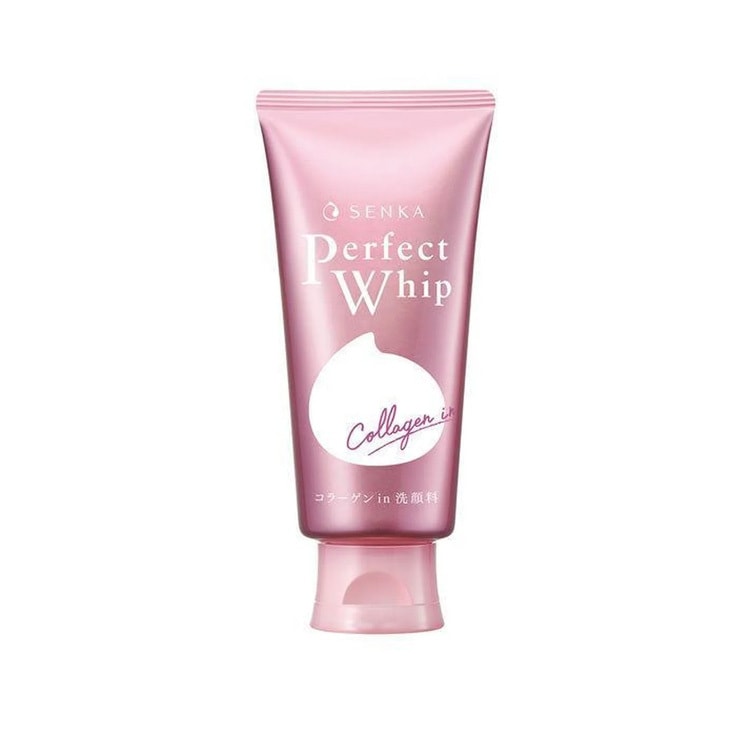 【日本直郵】SENKA珊珂 粉紅色滋潤溫和膠原蛋白潔面乳 120g