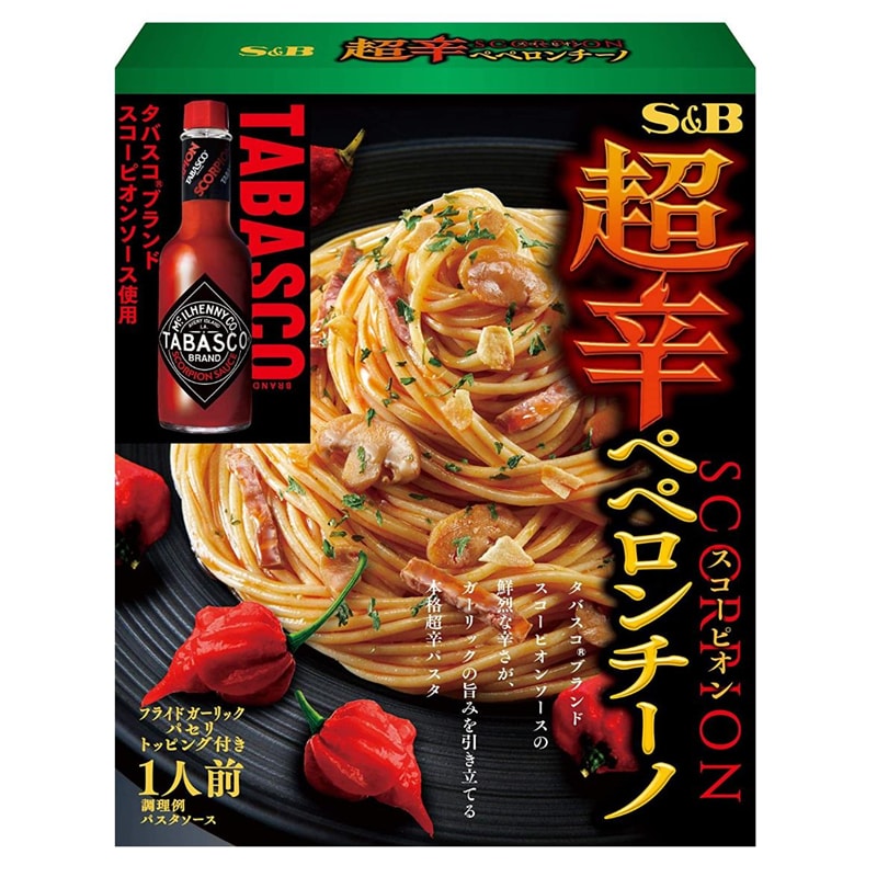 【日本直郵】日本S&B 超辣 蒜香培根義大利麵醬 1人份