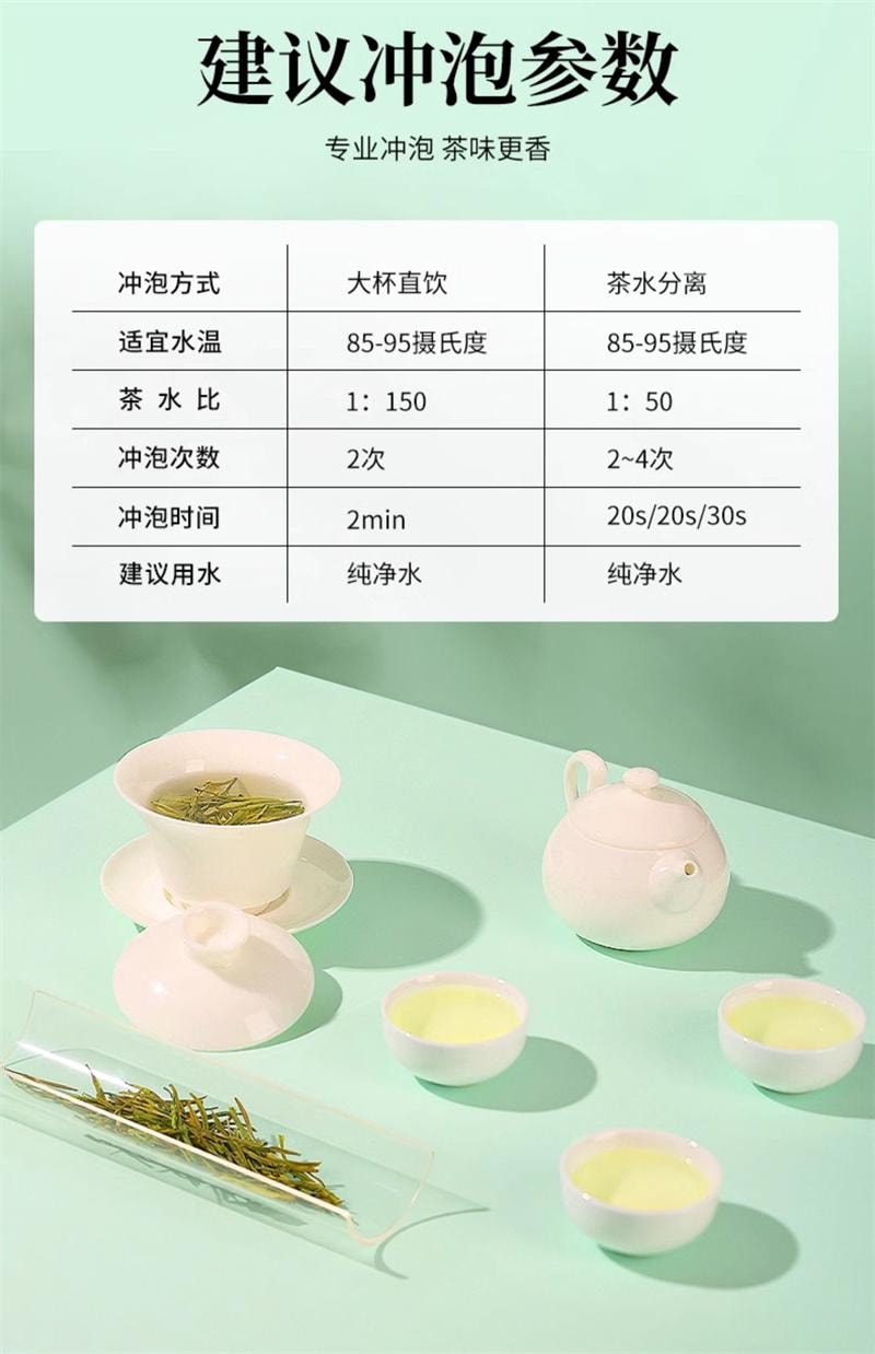 【中国直邮】 狮峰茶叶 安吉珍鲜白茶2025新茶上市明前特级绿茶叶独立小包装袋泡茶 30包