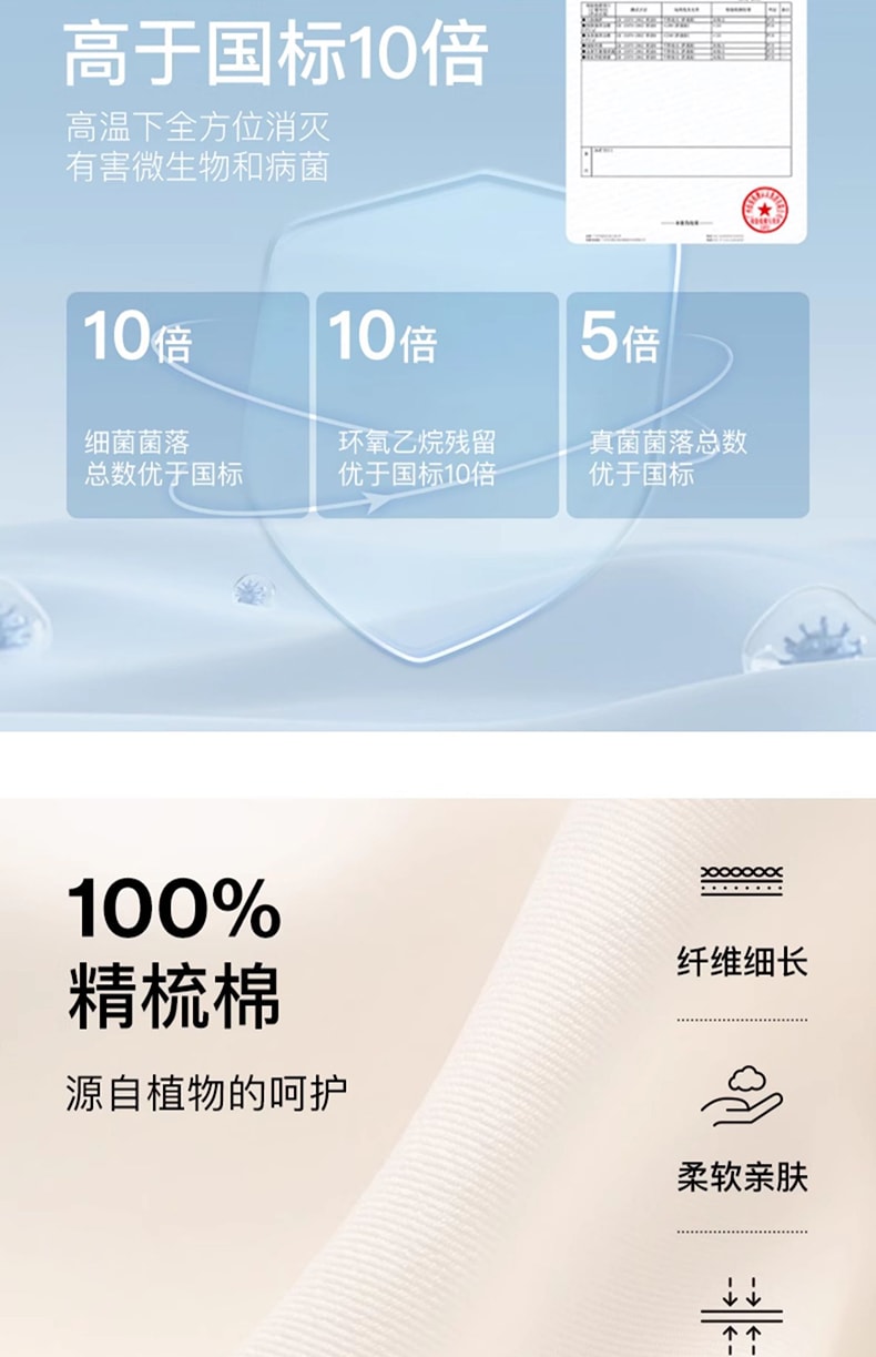 中國 ubras 一次性內褲 滅菌版 多色基本款女款中腰三角褲 M(七條裝)