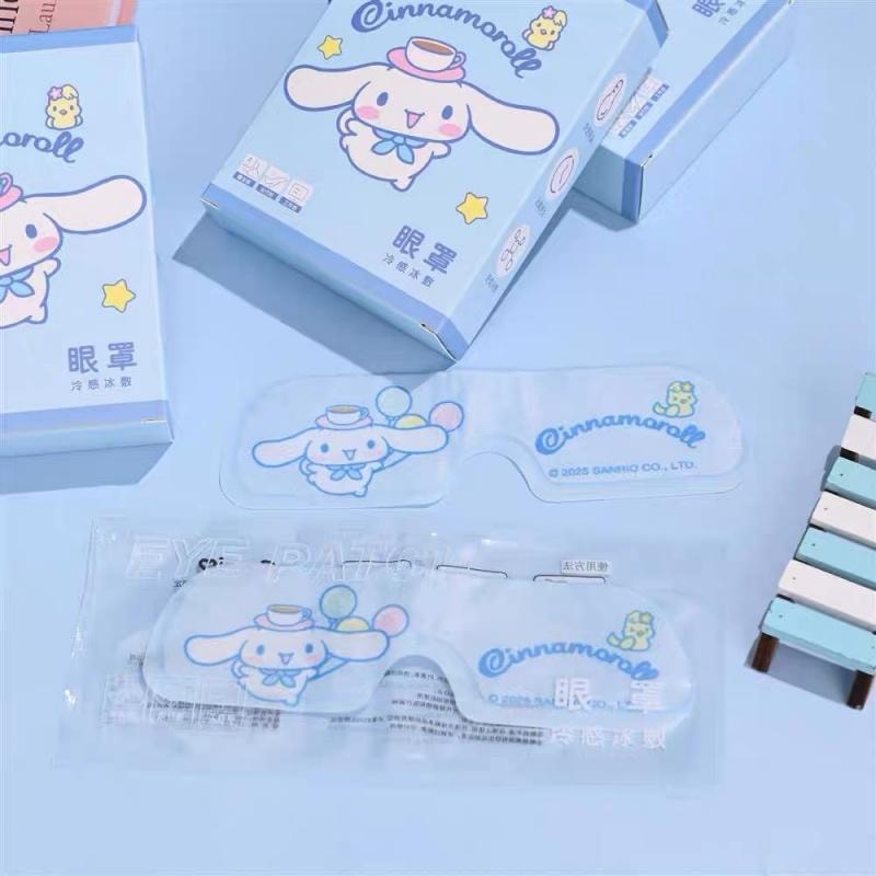  FOXTAIL SANRIO 三麗鷗冰敷眼罩 緩解眼部疲勞 一次性 卡通冰涼眼貼 - 1盒(6片裝) 美樂蒂