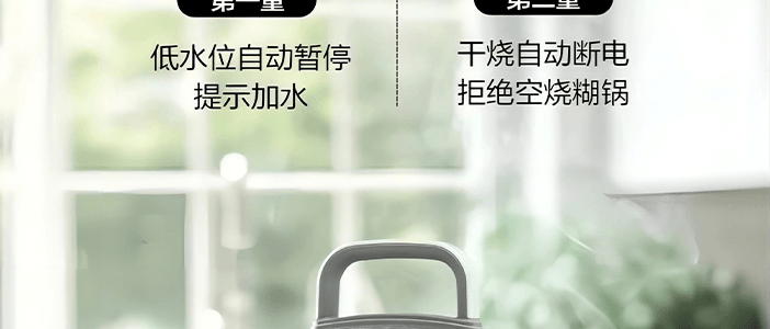 BUYDEEM北鼎 多功能蒸炖锅 隔水蒸炖锅电蒸锅 加大加高不挑餐具 14L G67 双层