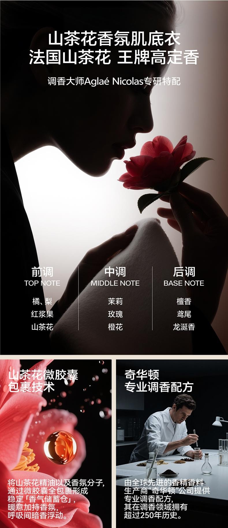 【中国直邮】 草本初色 保暖内衣女薄款隐形肌底美肤衣发热秋衣+秋裤粉底肤套装 130斤-170斤1套装