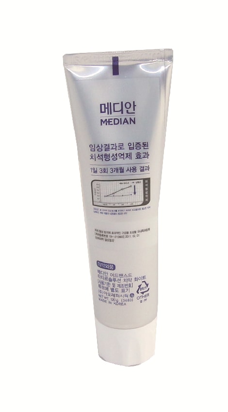 [台湾直邮] 韩国 MEDIAN - 86%強效淨白去垢牙膏(白) 1条/盒