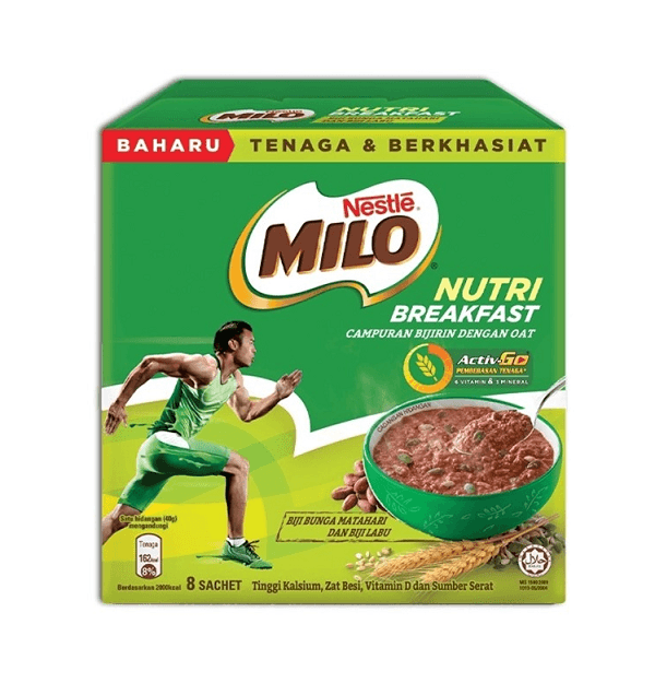 Milo Nutri Breakfast Sunflower Seeds and Pumpkin Seeds 40g x 8