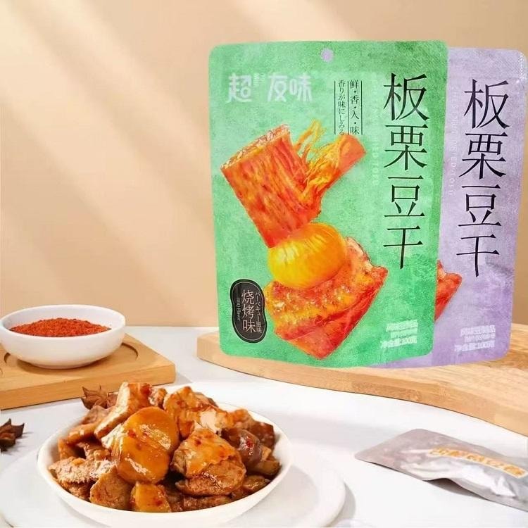 超友味 板栗豆干 香辣味 鲜卤滋味 肉感十足 满口咸甜交织 甜糯咸香 100g