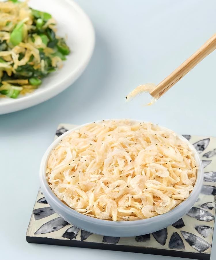 十月稻田 大连产淡干虾皮 110g 不咸可打粉 海米干 虾米皮