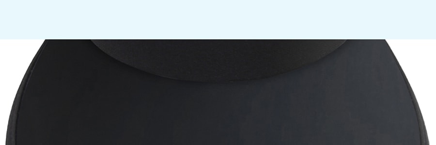 ZAUO 防晒帽 防晒帽防紫外线遮阳帽 空顶帽可调节运动帽子 收纳版 黑色 帽檐10cm【亚米独家】