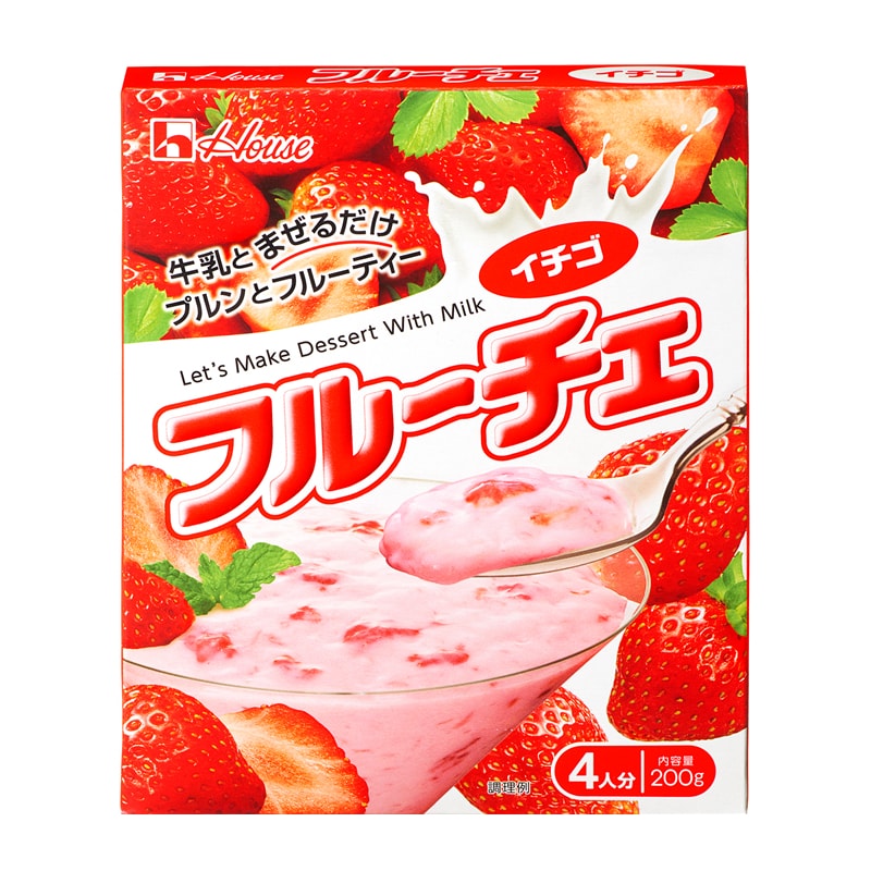 【日本直邮】日本HOUSE 夏季限定 自制水果奶昔 草莓奶昔口味 大约4人份 200g