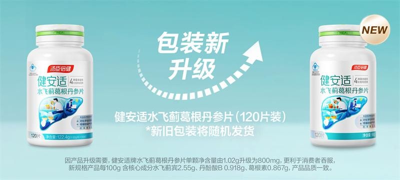 【中國直郵】 湯臣倍健 護肝奶薊草水飛薊丹參片解熬夜常備酒健肝 120片