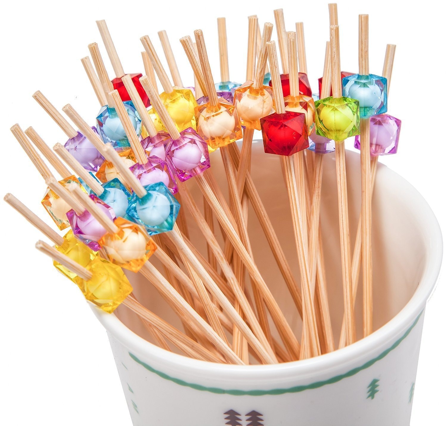 9259 100 Count Party Frilled Toothpicks Multicolor