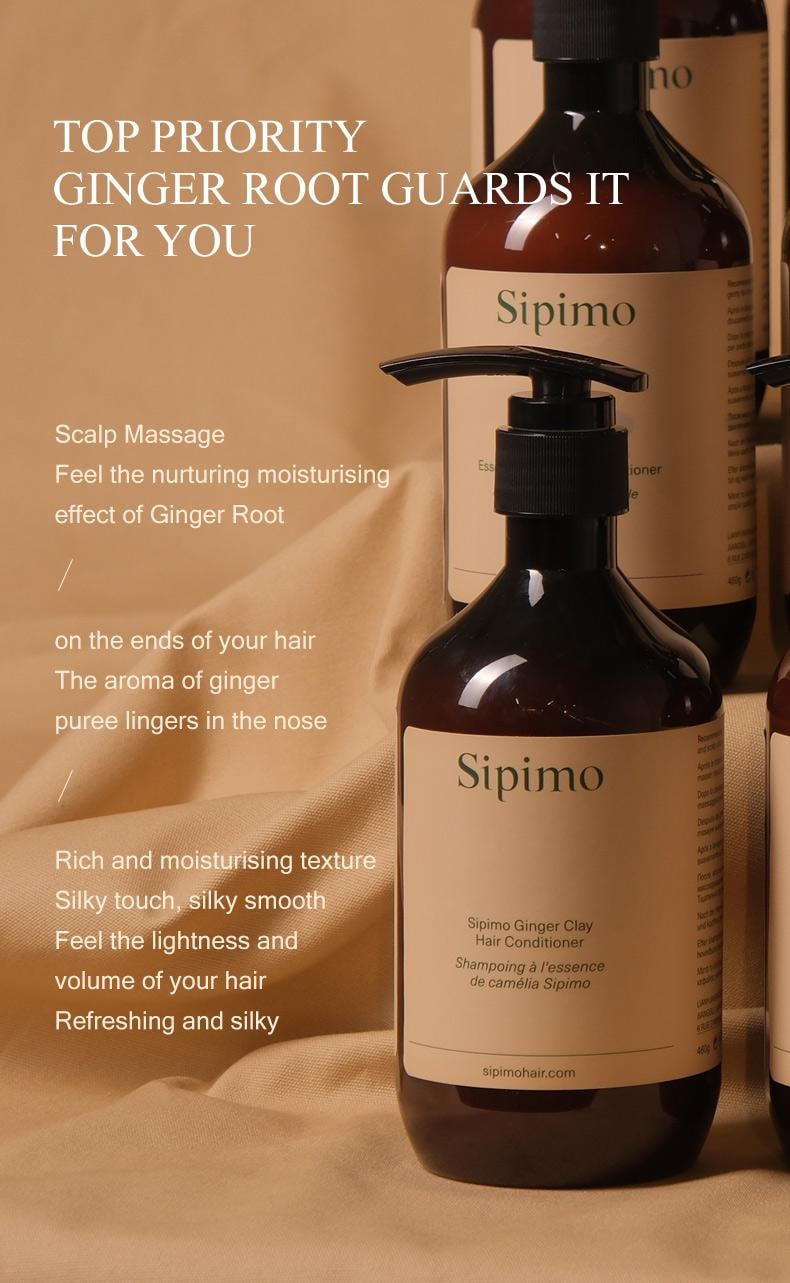 Sipimo詩碧曼 薑根護髮乳 直接作用於頭皮改善頭髮乾枯 薑黃素深層滋養毛囊可塗抹於頭皮 防斷髮強韌髮根 產後脫髮專用 460ml