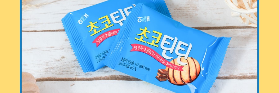 韩国HAITAI海太 巧克力条纹薄脆饼干 88g