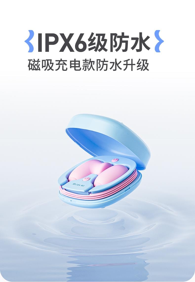 【中國直郵】 傑士邦 Softoy系列 小粉餅雙線跳蛋 藍色 1個【吸吮震動款蛋雙蛋震動款】