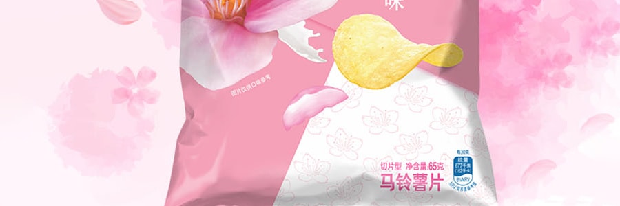 【全網限定款】百事LAY'S樂事 洋芋片 春季限定 櫻花牛乳味 袋裝 65g