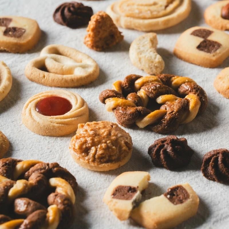 【日本直邮】 日本 JUCHHEIM 人气伴手礼 巧克力曲奇 坚果黄油饼干 7种口味礼盒装 85g