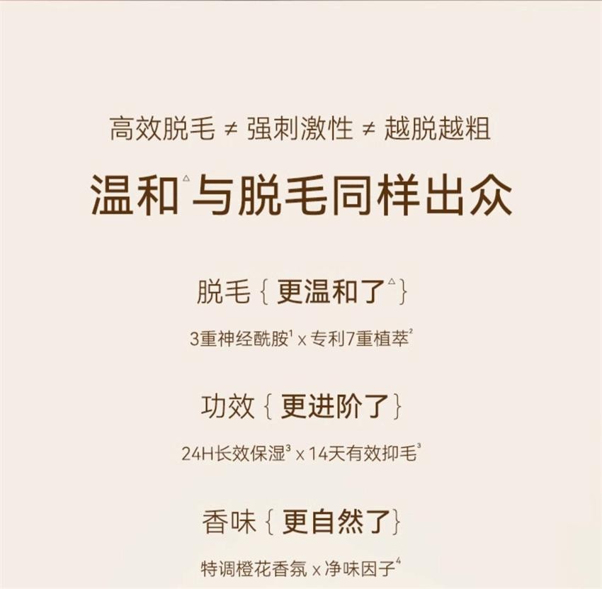 【中国直邮】 水之蔻 凝萃舒缓脱毛膏 温和腋下不留黑点非私密处非全身脱毛男女学生专用 60g/支【国货脱毛TOP1】