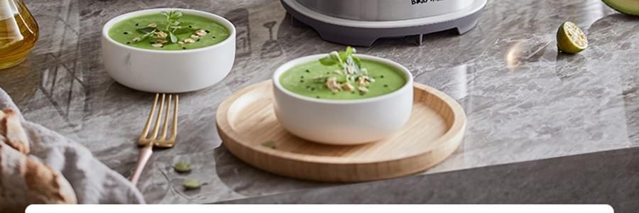 BEAR小熊 破壁机豆浆机搅拌机 自动清洗 中途加料 海盐灰白 