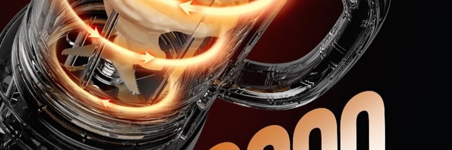 BEAR小熊 破壁机豆浆机搅拌机 自动清洗 中途加料 海盐灰白 