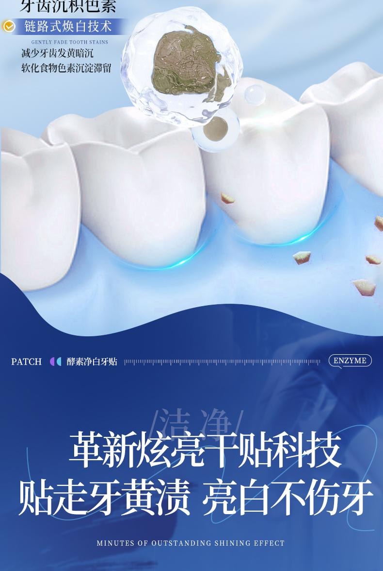 爱兰歌娜 377美白牙贴7对/盒 【黑五大促】 20倍焕白亮牙去黄 强效洁白 天猫牙贴榜单第一  清洁牙渍烟茶咖啡渍 速白神器