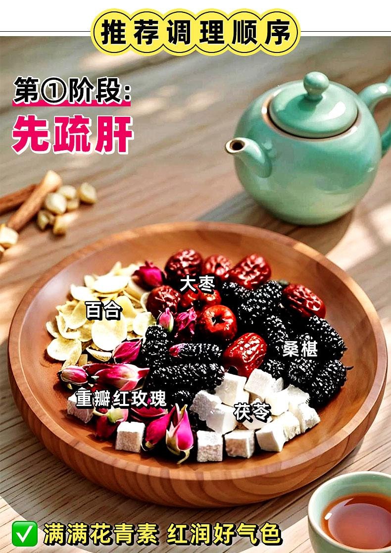 【中国直邮】 北京同仁堂 山楂茯苓陈皮茶 100g 健脾养胃祛湿补气血