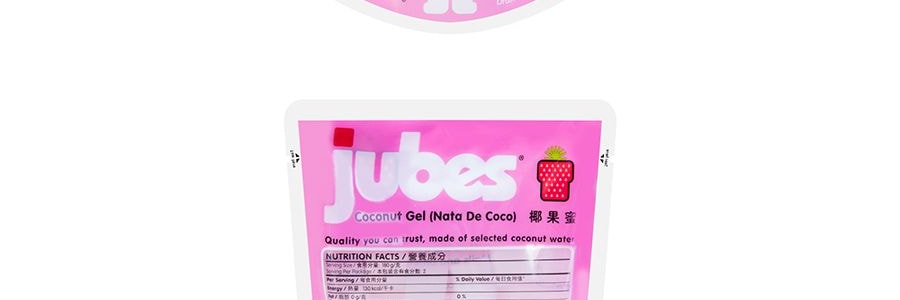 印尼WONG COCO JUBES 椰果粒 草莓風味 360g