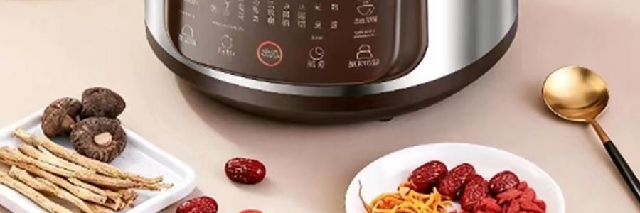 ZENO 紫砂电炖锅 多功能电砂锅电炖盅 煲汤锅炖汤锅 4L-ZSD-406U【限量送磁力搅拌咖啡杯】