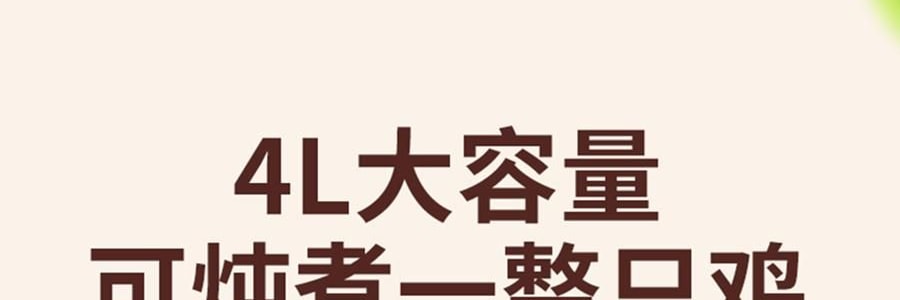 ZENO 紫砂电炖锅 多功能电砂锅电炖盅 煲汤锅炖汤锅 4L-ZSD-406U【限量送磁力搅拌咖啡杯】