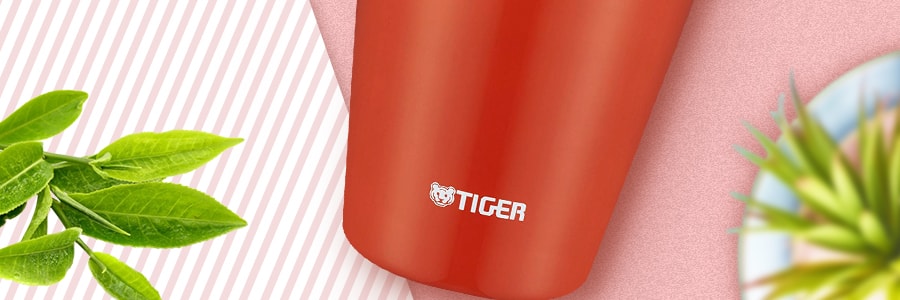 日本TIGER虎牌 不鏽鋼真空保溫保冷燜燒罐 # 辣椒紅 380ml MCL-B038