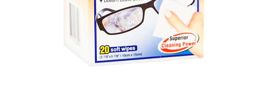 日本KOBAYASHI小林製藥 鏡片清潔濕巾 20包入 (新老包裝隨機發送)
