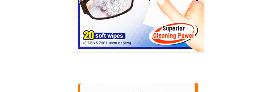 日本KOBAYASHI小林製藥 鏡片清潔濕巾 20包入 (新老包裝隨機發送)